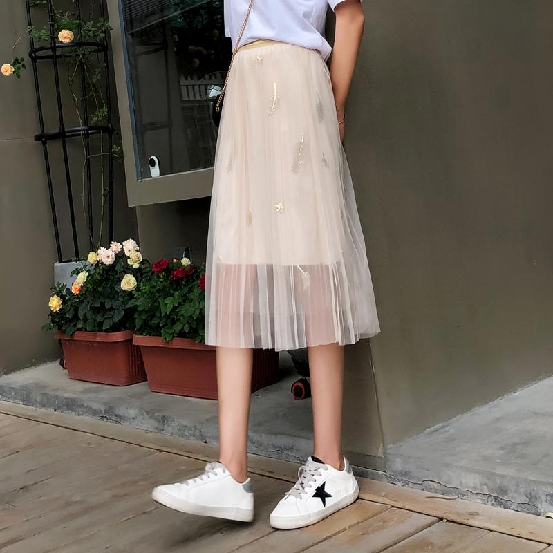 Skirts Mesh Pleated Skirt Fashion Beach Summer Female 2022 Feather Elegant Lady Half-length Women, Black
Skirts Mesh Pleated Skirt Fashion Beach Summer Female 2022 Feather Elegant Lady Half-length Women, Black