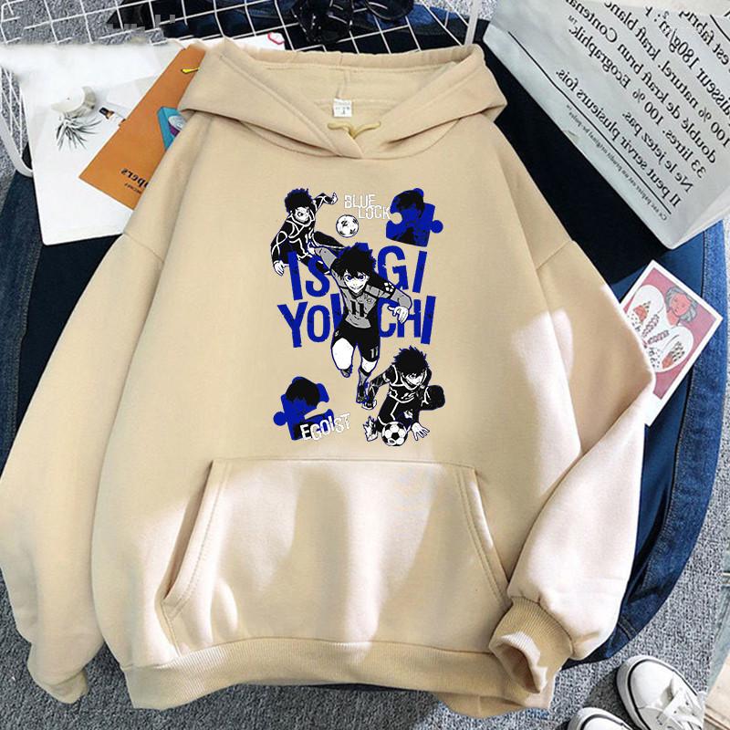 

Men's Hoodies Blue Lock Cool Men Isagi Yoichi Print Harjauku Anime Hooded Sweatshirt Fashion Manga Winter Casual Women, Green