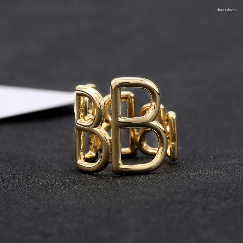 Wedding Rings Fashion Creative Letter B Opening Ring 2022 For Women Charm Metal Golden Finger Jewelry
Wedding Rings Fashion Creative Letter B Opening Ring 2022 For Women Charm Metal Golden Finger Jewelry