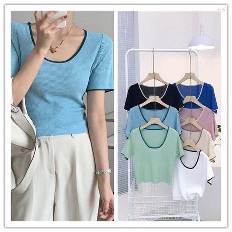 Women's T Shirts 2022 Summer T-Shirts Women Tees O-Neck Knit Crop Tops Short Sleeve Shirt Casual Jersey Fashion Holiday Streetwear Korean, Pink
Women's T Shirts 2022 Summer T-Shirts Women Tees O-Neck Knit Crop Tops Short Sleeve Shirt Casual Jersey Fashion Holiday Streetwear Korean, Pink