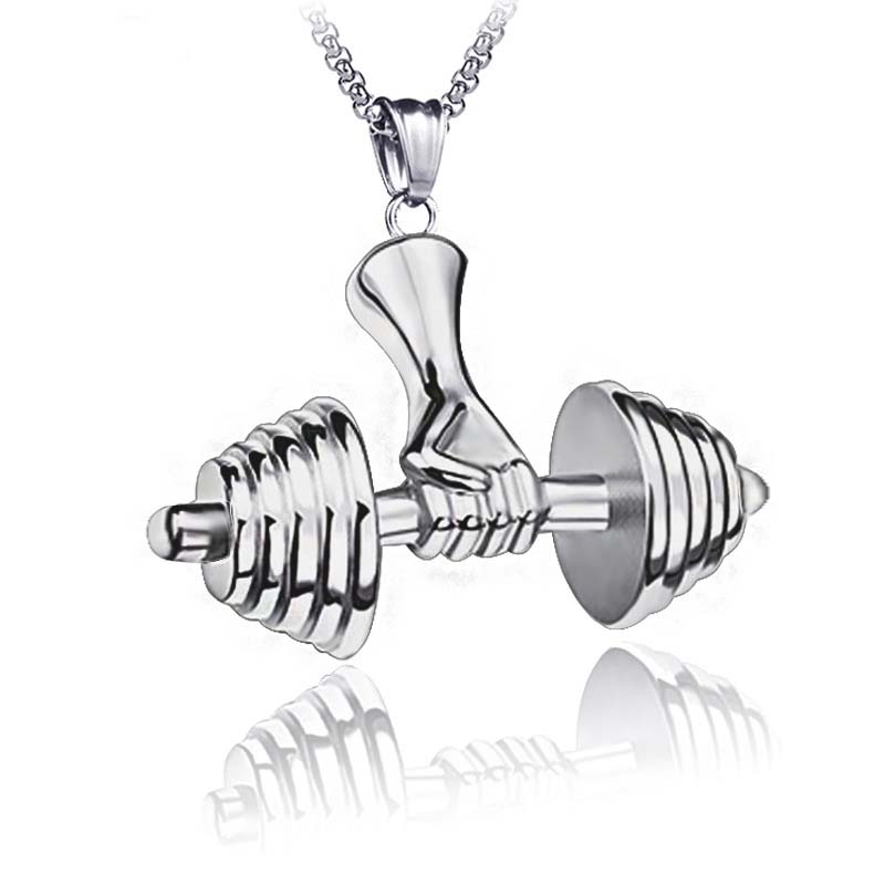 Sport Hand Weight Lifting dumbbell pendant necklace Retro stainless steel necklaces chains hip hop fashion jewelry will and sandy
Sport Hand Weight Lifting dumbbell pendant necklace Retro stainless steel necklaces chains hip hop fashion jewelry will and sandy