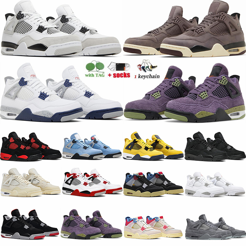Basketball Shoes 4 Jumpman 4s Midnight Navy Military Black Canvas Fire Red Thunder Violet Ore Canyou Purple White Oreo Men Women Designer Sneaker IV Trainers, 45
Basketball Shoes 4 Jumpman 4s Midnight Navy Military Black Canvas Fire Red Thunder Violet Ore Canyou Purple White Oreo Men Women Designer Sneaker IV Trainers, 45