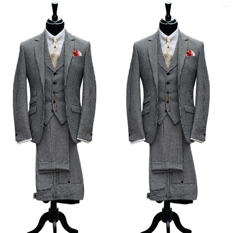 Men's Suits Houndstooth Men Suit 3 Pieces Slim Fit Tailor-Made Blazer Vest Pants Single Breasted Wedding Groom Work Wear Causal Tailored, Blue
Men's Suits Houndstooth Men Suit 3 Pieces Slim Fit Tailor-Made Blazer Vest Pants Single Breasted Wedding Groom Work Wear Causal Tailored, Blue