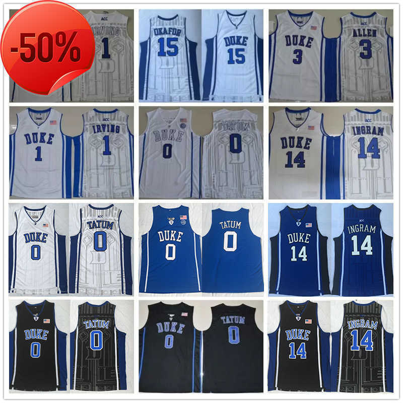 NCAA Duke Blue Devils College Jersey Kyrie 1 Irving Jahlil Zion 1 Williamson 3 Allen Brandon 14 Ingram Jayson 0 Tatum Basketball Jerseys, Colour 3
NCAA Duke Blue Devils College Jersey Kyrie 1 Irving Jahlil Zion 1 Williamson 3 Allen Brandon 14 Ingram Jayson 0 Tatum Basketball Jerseys, Colour 3