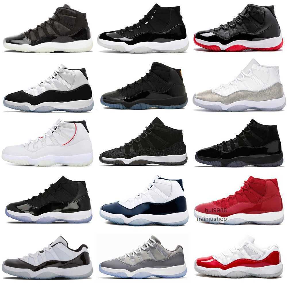 Basketball Shoes Sneakers Sports Shoe Trainers Cool Grey University Blue White Bred Concord Cap 11 11S Men 'S 25Th Anniversary Low Legend