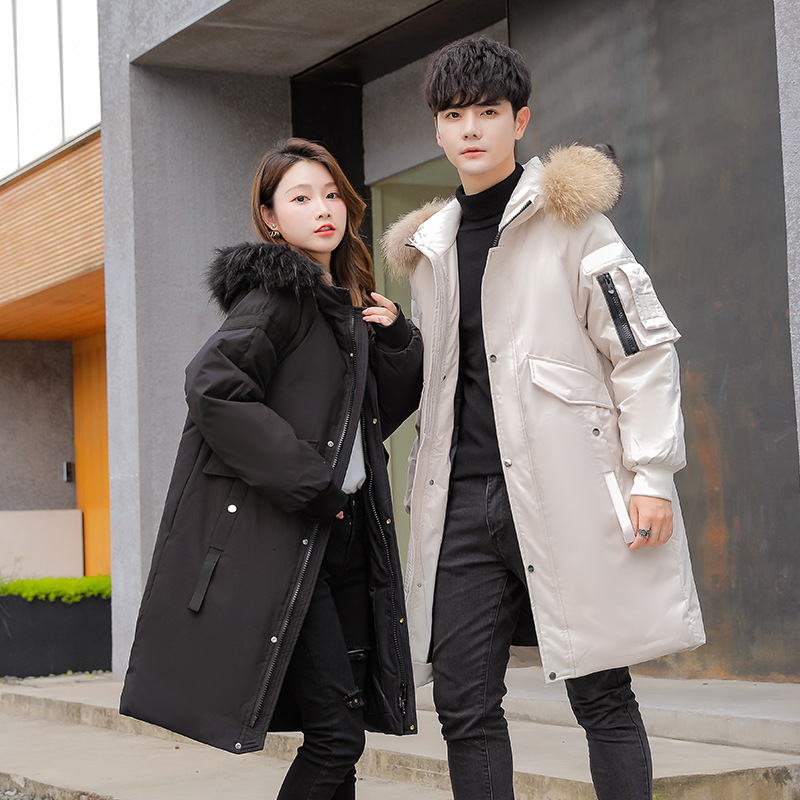 Men's Down Parkas High Quality Winter Warmth Puffer Loose Windbreaker Men and Women's White Duck Jackets Big Fur Hooded Snow 221125
Men's Down Parkas High Quality Winter Warmth Puffer Loose Windbreaker Men and Women's White Duck Jackets Big Fur Hooded Snow 221125