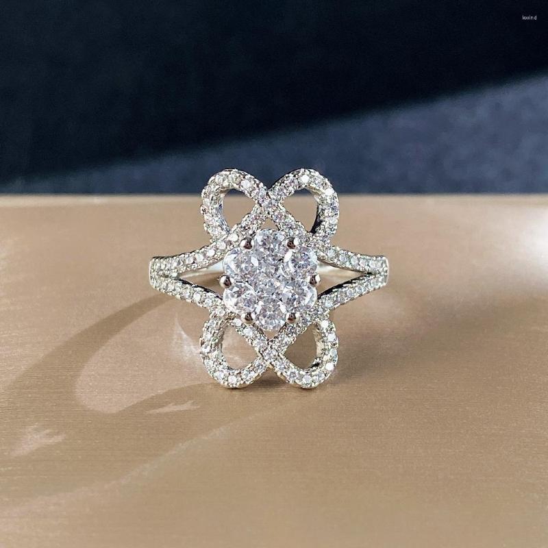 Wedding Rings Fashion Elegant Crystal Daisy Sunflower Flower Women Ring Jewelry S925 Stamp Luxury Zircon Engagement Party Gift
Wedding Rings Fashion Elegant Crystal Daisy Sunflower Flower Women Ring Jewelry S925 Stamp Luxury Zircon Engagement Party Gift