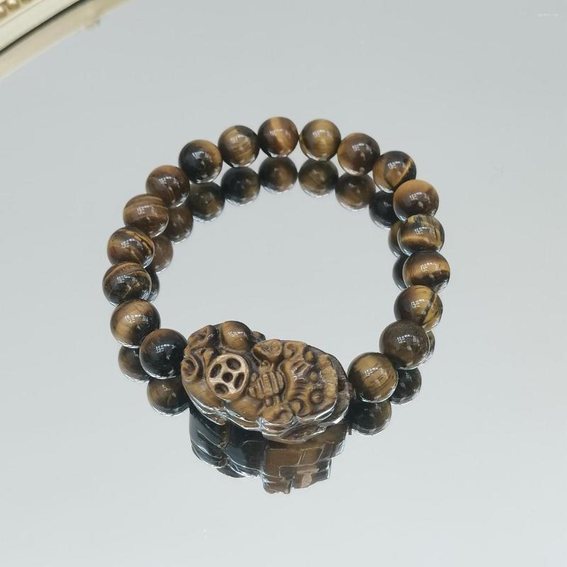 Strand Lii Ji ReaL Stone 8mm Tiger's Eye Bracelet Pixiu For Money Coming Stock Sale 1pcs Women Men Jewelry
Strand Lii Ji ReaL Stone 8mm Tiger's Eye Bracelet Pixiu For Money Coming Stock Sale 1pcs Women Men Jewelry
