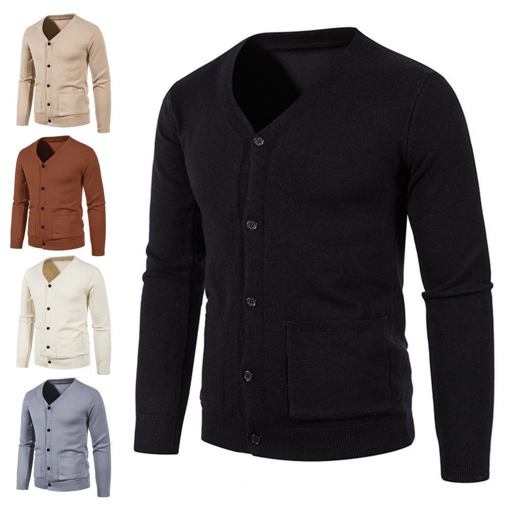 Men's Sweaters Sweater Simple Singlebreasted Men Sweater Cardigan Autumn Coat Solid Color Male Sweater for Daily Wear 221128, Tan
Men's Sweaters Sweater Simple Singlebreasted Men Sweater Cardigan Autumn Coat Solid Color Male Sweater for Daily Wear 221128, Tan