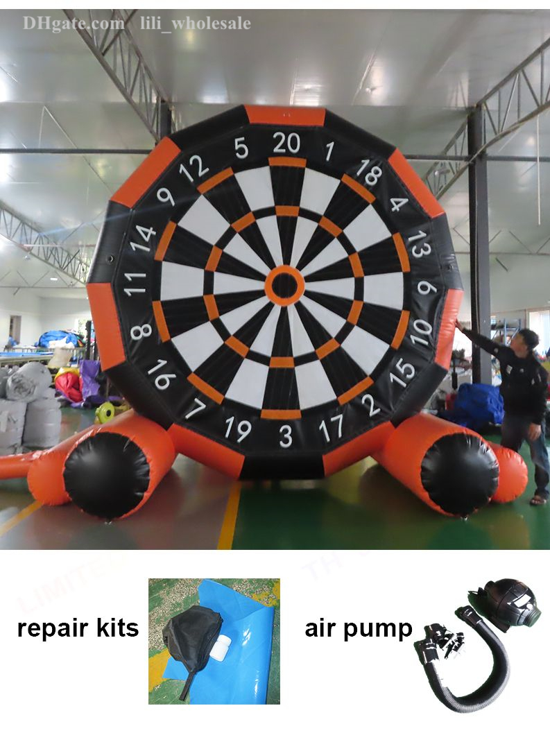 Free Delivery outdoor activities commercial popular inflatable soccer dart board golf football darts for carnival party rental