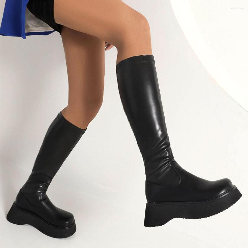 Boots Gnazhee Women's Shoes Casual Y2k Comfy Walk Thick Sole Slip On Black Stretch Boot Feetwear Big Size 42
Boots Gnazhee Women's Shoes Casual Y2k Comfy Walk Thick Sole Slip On Black Stretch Boot Feetwear Big Size 42