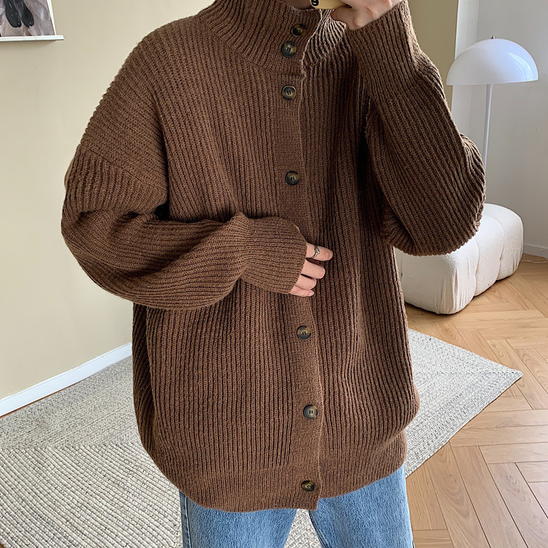 Men's Sweaters Casual Winter Cardigan Sweater Fashion Men Warm Knitted Sweater Coat Men Korean Loose Long Sleeve Sweater Mens Jumper Clothes 221128, Gray
Men's Sweaters Casual Winter Cardigan Sweater Fashion Men Warm Knitted Sweater Coat Men Korean Loose Long Sleeve Sweater Mens Jumper Clothes 221128, Gray