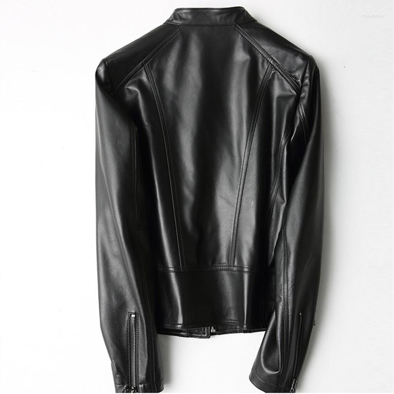 Women's Leather Genuine Womans Real Sheepskin Coat Female Montone Motorcycle Jacket Short Spring Clothes Autumn Outwear LWL2556655, Black
Women's Leather Genuine Womans Real Sheepskin Coat Female Montone Motorcycle Jacket Short Spring Clothes Autumn Outwear LWL2556655, Black