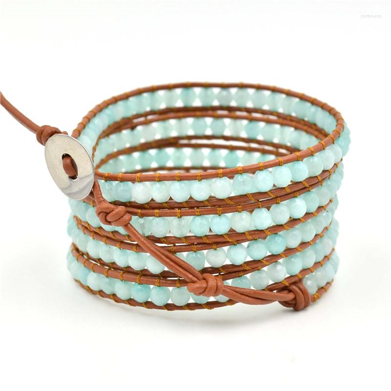 Strand Asingeloo 5 Wrap Handmade Artistic High Quality Genuine Leather Interwoven With Lurex Thread Natural Stone Bracelet For Women
Strand Asingeloo 5 Wrap Handmade Artistic High Quality Genuine Leather Interwoven With Lurex Thread Natural Stone Bracelet For Women