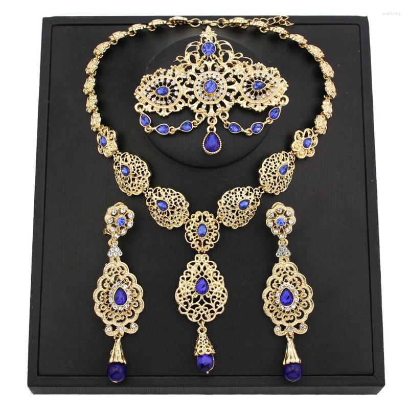 Necklace Earrings Set Sunspicems Gold Color Moroccan Bride For Women Caftan Brooch Earring Algeria Flower Pendant, Picture shown
Necklace Earrings Set Sunspicems Gold Color Moroccan Bride For Women Caftan Brooch Earring Algeria Flower Pendant, Picture shown