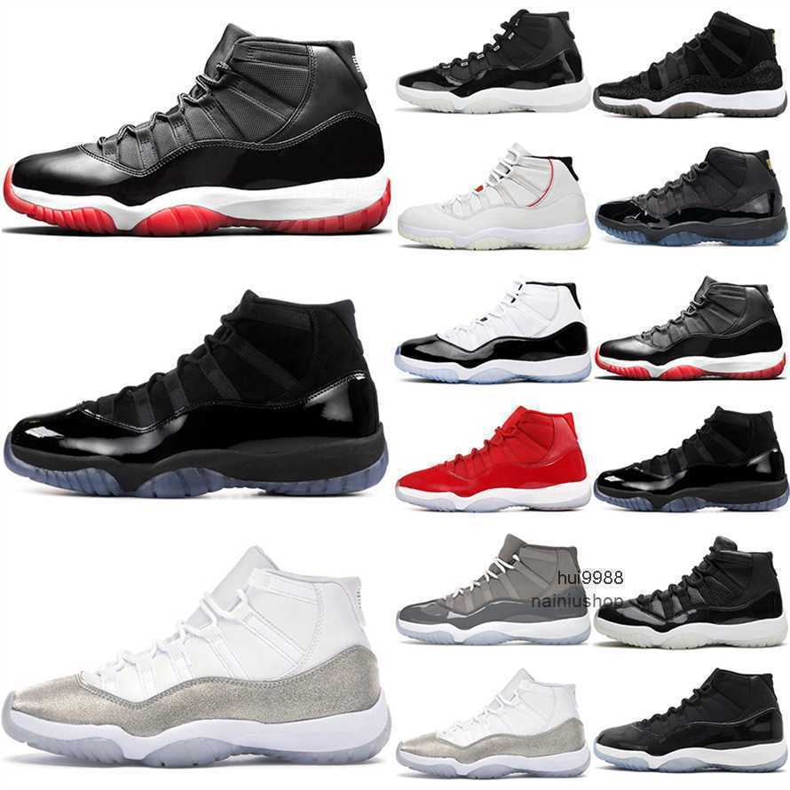 Basketball Shoes Sneakers Sports Trainers Cardinal Red 11S Cool Grey High Low Legend Blue 25Th Pure Violet Bred Space Jam Georgetown Men