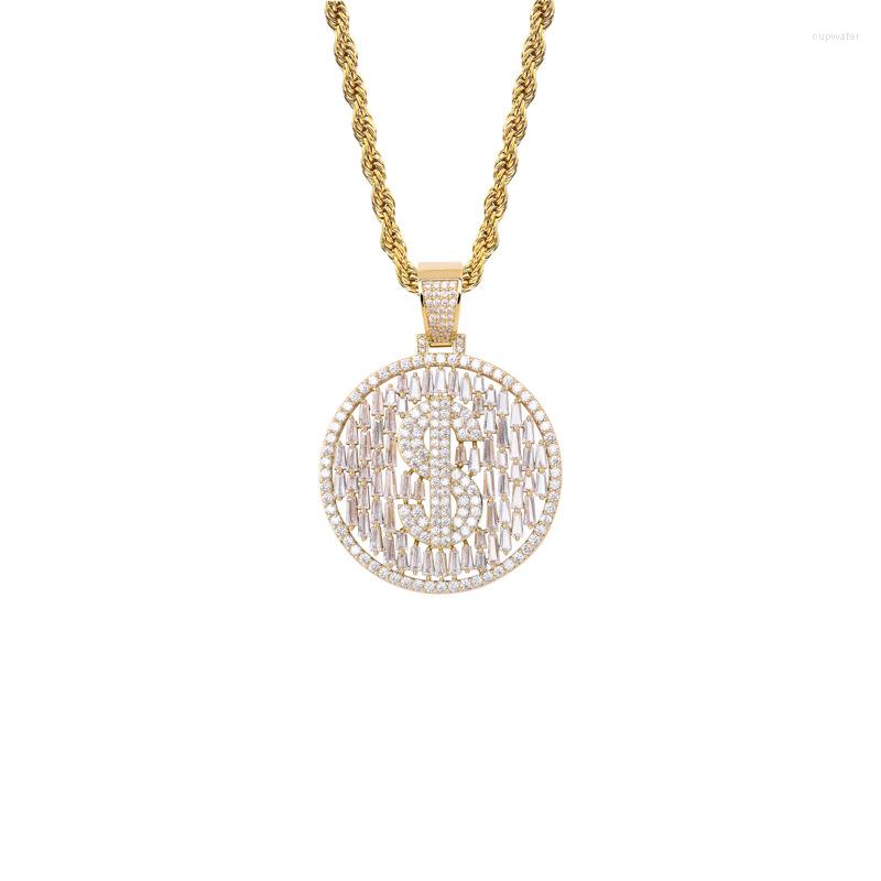 Pendant Necklaces Hip Hop Necklace Accessories Round Dollar Luxury Men's And Women's Fashion Jewelry
Pendant Necklaces Hip Hop Necklace Accessories Round Dollar Luxury Men's And Women's Fashion Jewelry