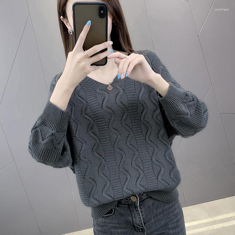 Women' Sweaters Autumn Knitted Sweater Pullover Women V-Neck Korean Long Sleeve Stripe Knitwear Tops Females Harajuku Loose Clothes G1187, Beige
Women' Sweaters Autumn Knitted Sweater Pullover Women V-Neck Korean Long Sleeve Stripe Knitwear Tops Females Harajuku Loose Clothes G1187, Beige