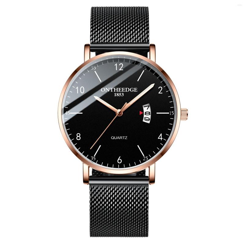 Wristwatches ONTHEEDE Luxury Men Business Wrist Watches Chronograph Casual Slim Mesh Steel Waterproof Date Luminous Sport Watch Quartz, Black
Wristwatches ONTHEEDE Luxury Men Business Wrist Watches Chronograph Casual Slim Mesh Steel Waterproof Date Luminous Sport Watch Quartz, Black