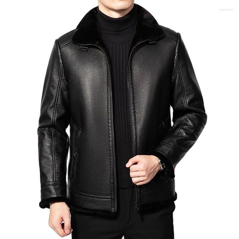 Men's Jackets SK36 Fashion Integrated Men's Short Coat Winter Young And Middle-aged Plus Velvet Padded Sheepskin Leather Jacket, Black
Men's Jackets SK36 Fashion Integrated Men's Short Coat Winter Young And Middle-aged Plus Velvet Padded Sheepskin Leather Jacket, Black