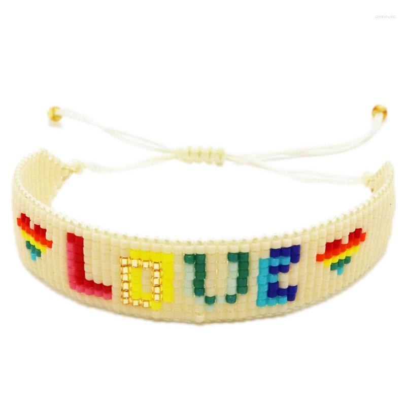 Strand ZHONGVI Miyuki Bead Bracelets For Women Rainbow Boho Friendship Bracelet Girl Design Jewelery Heart Pulseras Femme Wholesale
Strand ZHONGVI Miyuki Bead Bracelets For Women Rainbow Boho Friendship Bracelet Girl Design Jewelery Heart Pulseras Femme Wholesale