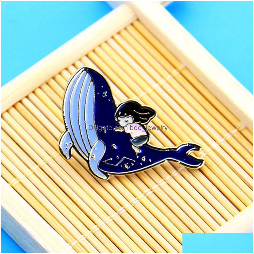 Pins Brooches Blue Whale With Girl Brooch Enamel Pins For Women Creative Gold Plated Animal Brooches Fashion Gift Jewelry Cartoon B Dh6Cw
Pins Brooches Blue Whale With Girl Brooch Enamel Pins For Women Creative Gold Plated Animal Brooches Fashion Gift Jewelry Cartoon B Dh6Cw