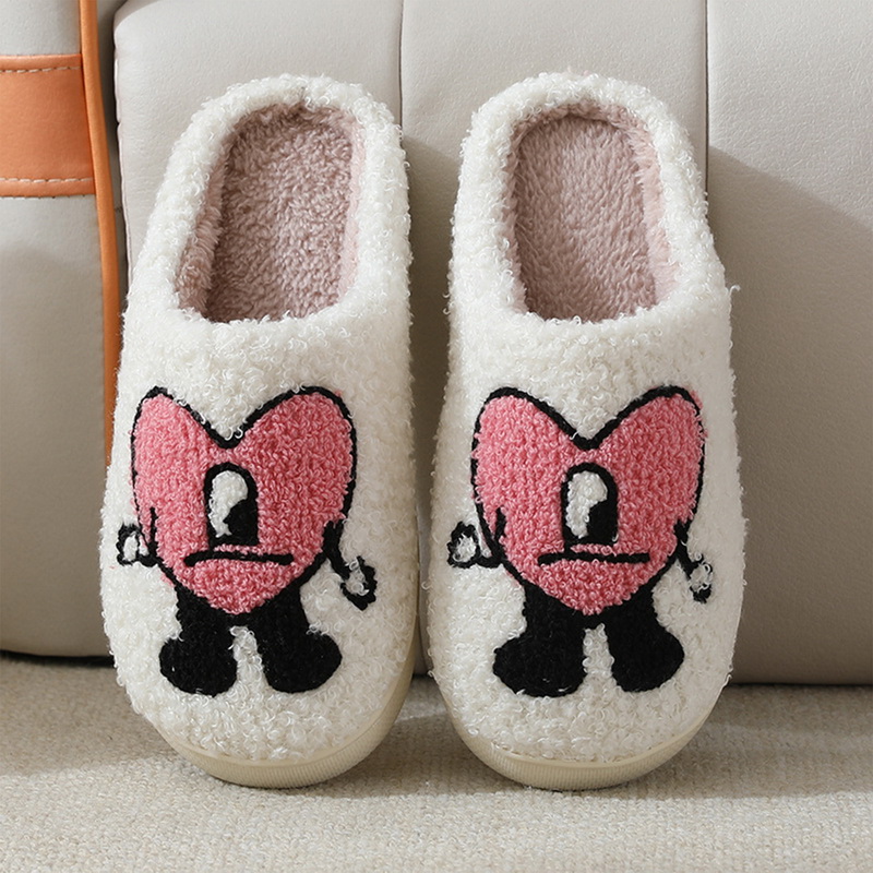 Slippers Winter Home Warm Women Fur Cute Bad Bunny Love Indoor Ladies Cotton Female Plush Shoes Non Slip Floor Slides Drop Delivery Smtcz, As show
Slippers Winter Home Warm Women Fur Cute Bad Bunny Love Indoor Ladies Cotton Female Plush Shoes Non Slip Floor Slides Drop Delivery Smtcz, As show