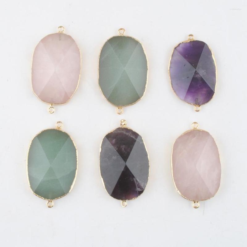 Pendant Necklaces Fashion Natural Quartz Crystal Aventurine Amethysts Stone Pendants Connector For Jewelry Making Gold Color 3Pcs IBN480
Pendant Necklaces Fashion Natural Quartz Crystal Aventurine Amethysts Stone Pendants Connector For Jewelry Making Gold Color 3Pcs IBN480