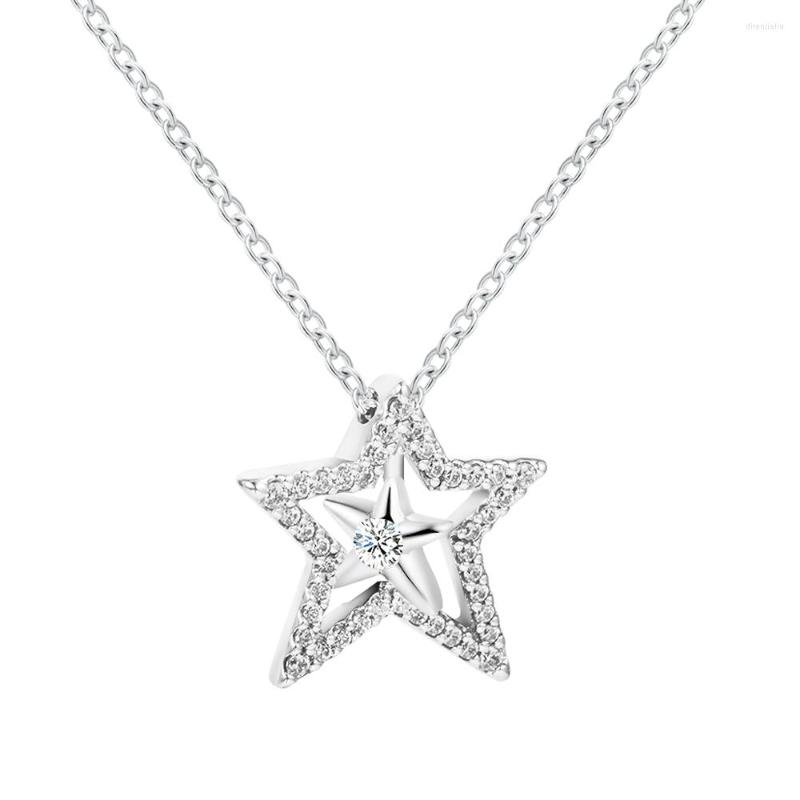 Pendant Necklaces 2022 925 Sterling Silver Pave Asymmetric Star Collier & Necklace For Women Jewelry Party Gift Collares Bijoux 45CM
Pendant Necklaces 2022 925 Sterling Silver Pave Asymmetric Star Collier & Necklace For Women Jewelry Party Gift Collares Bijoux 45CM
