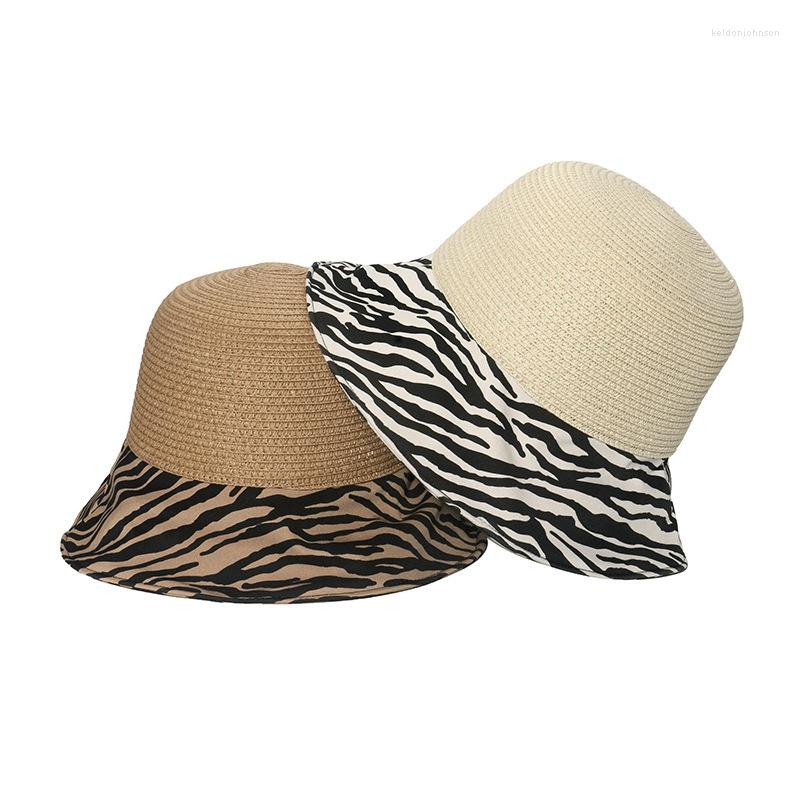 Wide Brim Hats Splicing Korean Version Sun Protection Women Straw Hat Zebra Stripes Shade Basin Cap Summer, 02
Wide Brim Hats Splicing Korean Version Sun Protection Women Straw Hat Zebra Stripes Shade Basin Cap Summer, 02