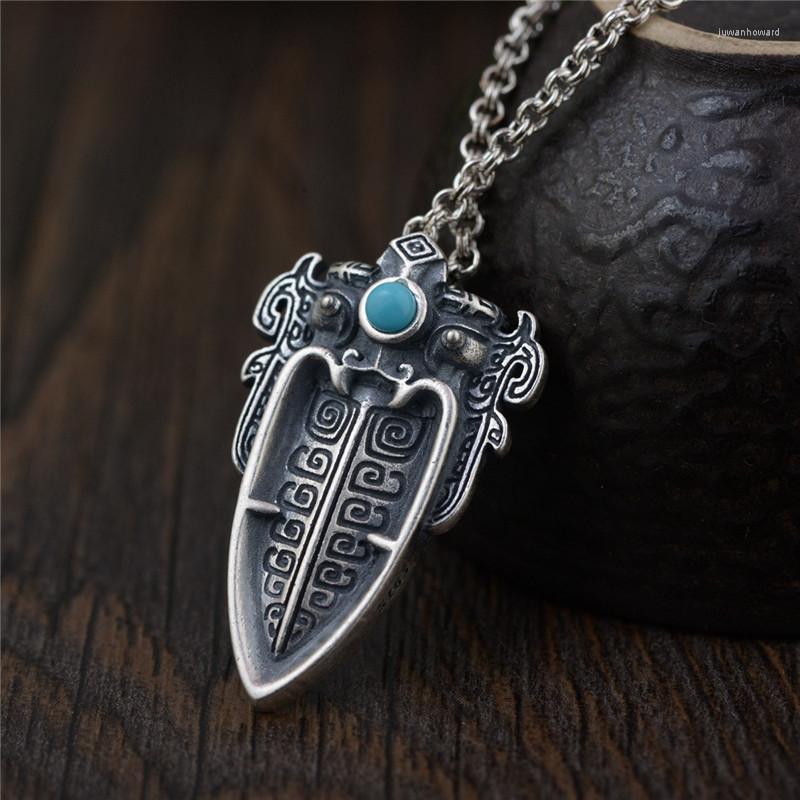 Pendant Necklaces LYBUY 925 Sterling Silver Retro Thai Fine Jewelry For Men And Women Gift Without Chain
Pendant Necklaces LYBUY 925 Sterling Silver Retro Thai Fine Jewelry For Men And Women Gift Without Chain