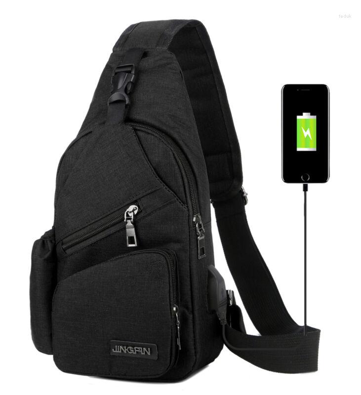 Waist Bags 2022 Est Men Canvas Sling Bag Chest Crossbody Messenger Shoulder Travel Sports USB Charging Packs, Black
Waist Bags 2022 Est Men Canvas Sling Bag Chest Crossbody Messenger Shoulder Travel Sports USB Charging Packs, Black