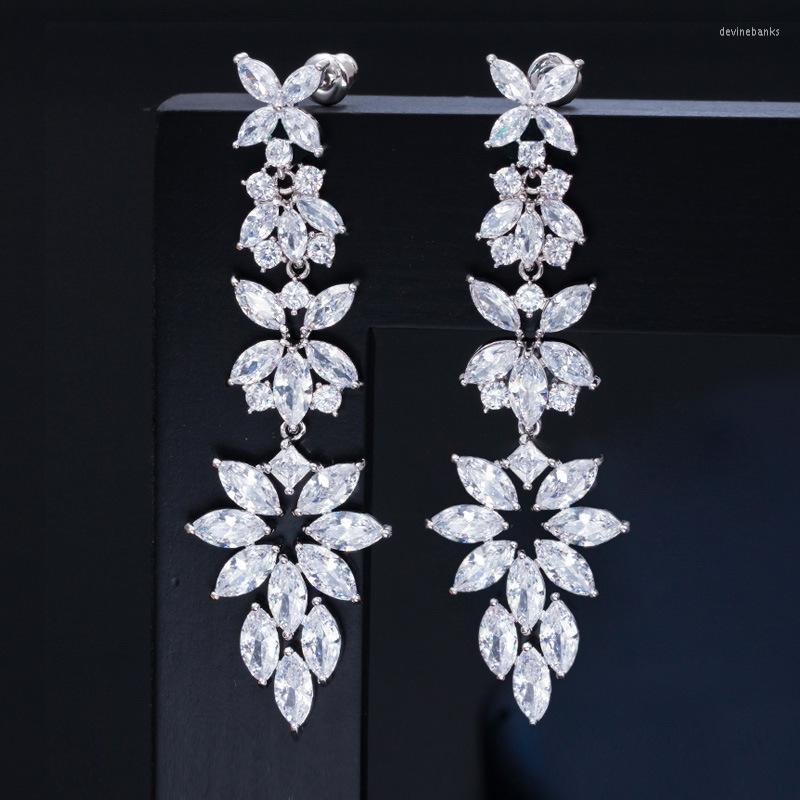 Dangle Earrings 6.2cm Fashion Marquise Cubic Zirconia White And Gold Color Long Dangling Leaf Drop For Women Wedding Party Jewelry
Dangle Earrings 6.2cm Fashion Marquise Cubic Zirconia White And Gold Color Long Dangling Leaf Drop For Women Wedding Party Jewelry