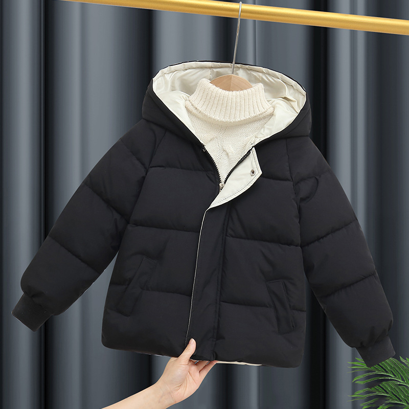 Down Coat Kids Toddler Boys Winter Parkas Jackets For Children Outerwear Clothing Cotton velvet Baby Girl Hoodies Clothes 221125