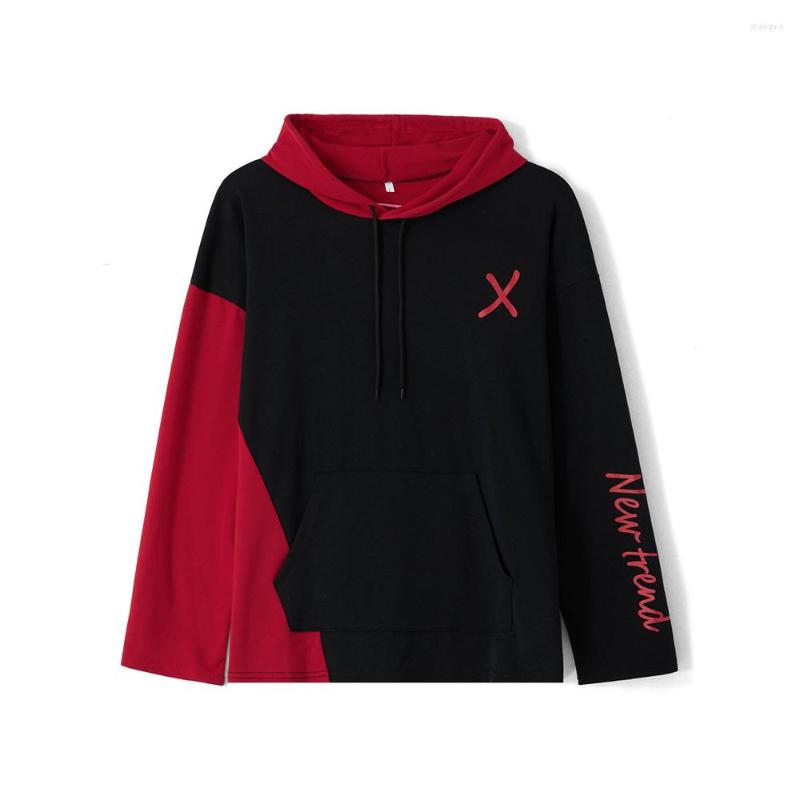 Men's Hoodies Douhoow Men's Sweatshirt Autumn Winter Letter Print Drawstring Hooded Contrast Patchwork Long Sleeve Streetwear Pullovers, Red black
Men's Hoodies Douhoow Men's Sweatshirt Autumn Winter Letter Print Drawstring Hooded Contrast Patchwork Long Sleeve Streetwear Pullovers, Red black