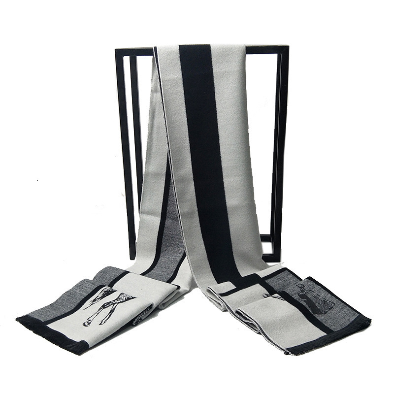 Scarves Fashion Brand Matagorda Men's Scarf Pashmina Horse Tree Jacquard Doublesided Warm Imitation Cashmere Long Scarves Father's Gift 221128
Scarves Fashion Brand Matagorda Men's Scarf Pashmina Horse Tree Jacquard Doublesided Warm Imitation Cashmere Long Scarves Father's Gift 221128