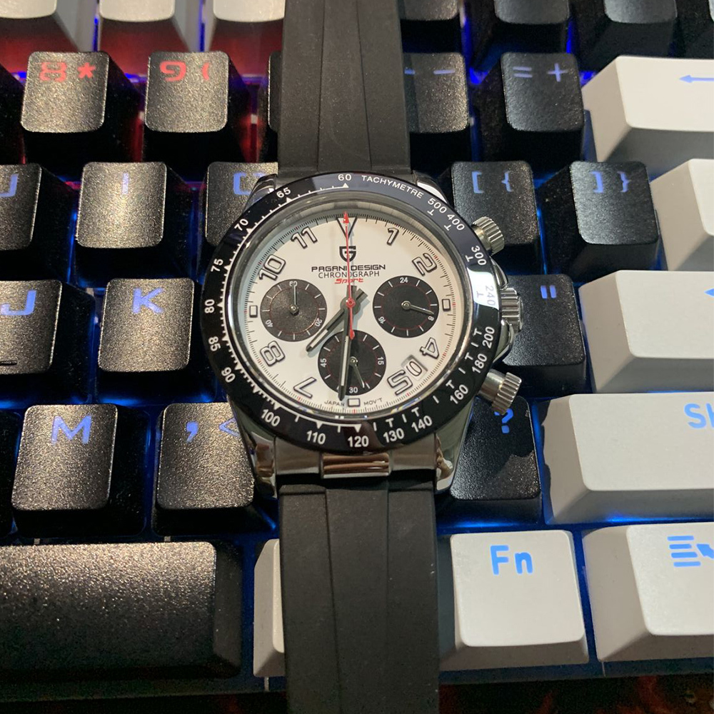 Wristwatches PAGANI DESIGN Style Stainless Men Quartz Waterproof Ceramic Bezel Chronograph Fashion Sapphire Glass Watch 221128