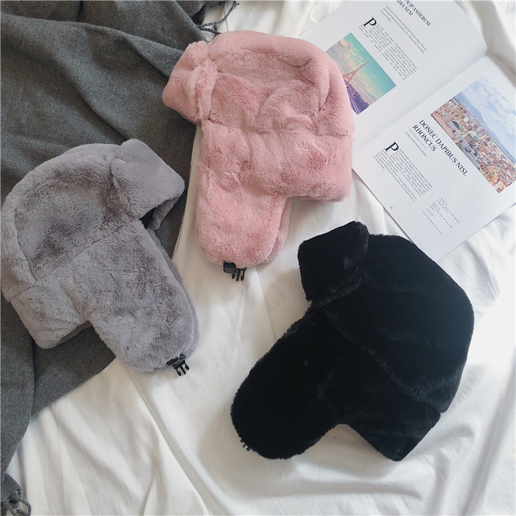 Trapper Hats Womens Winter HaTt Ushanka for Female Thicken Cold Cap Warm Windbreak Pilot with Earflaps 221129