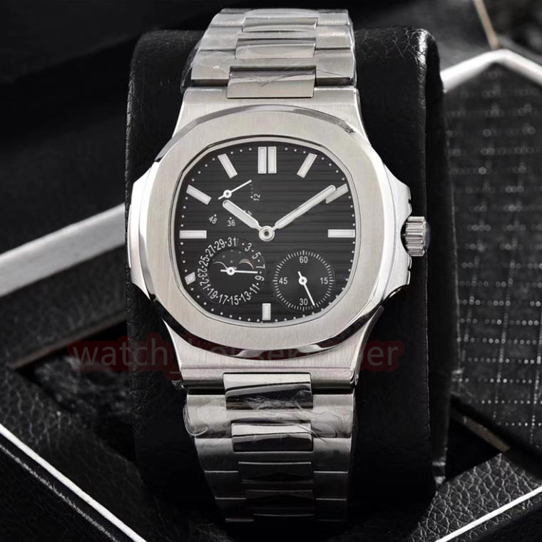 ST9 top 5711 luxury men's watch Nautilus 40MM multi-color dial 316 stainless steel fully automatic mechanical back hollow wrist watch, Tool
ST9 top 5711 luxury men's watch Nautilus 40MM multi-color dial 316 stainless steel fully automatic mechanical back hollow wrist watch, Tool