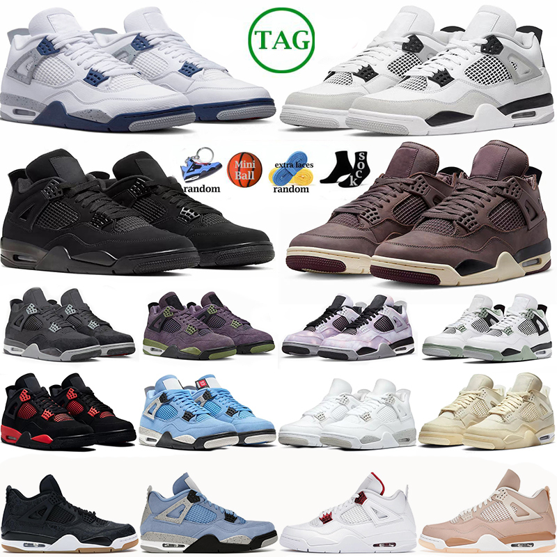 4 4s Mens Basketball Shoes Sneakers Violet Ore Midnight Navy Cool Grey Patent Starfish University Blue Oreo Bred Sail Black Cat Dark Mocha women Sports Trainers, 45
4 4s Mens Basketball Shoes Sneakers Violet Ore Midnight Navy Cool Grey Patent Starfish University Blue Oreo Bred Sail Black Cat Dark Mocha women Sports Trainers, 45