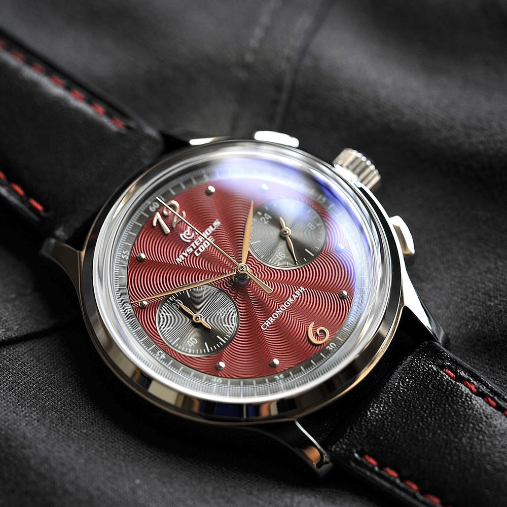 Wristwatches 38mm Mystery Code Fashion Aviation Flight Stopwatch Luxury Chronograph Waterproof Stainless Steel Quartz Watch for Men and Women 221128