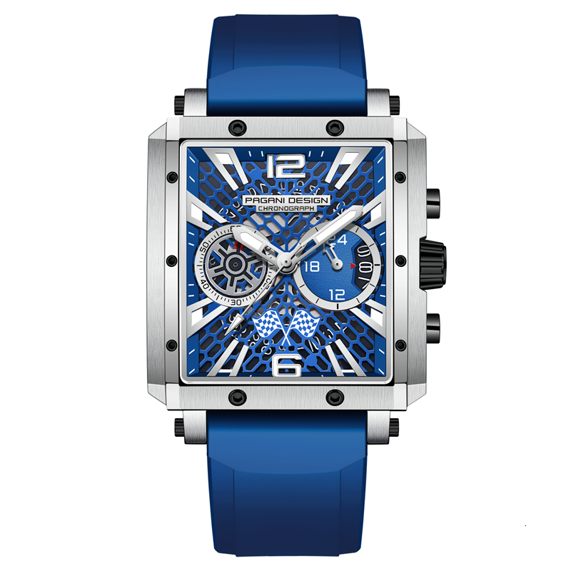 Wristwatches PAGANI DESIGN Brand Sports Men s Quartz Wrist Watch 42mm Hollowed Sapphire 50M Waterproof Chronograph Relogio Masculino 221128