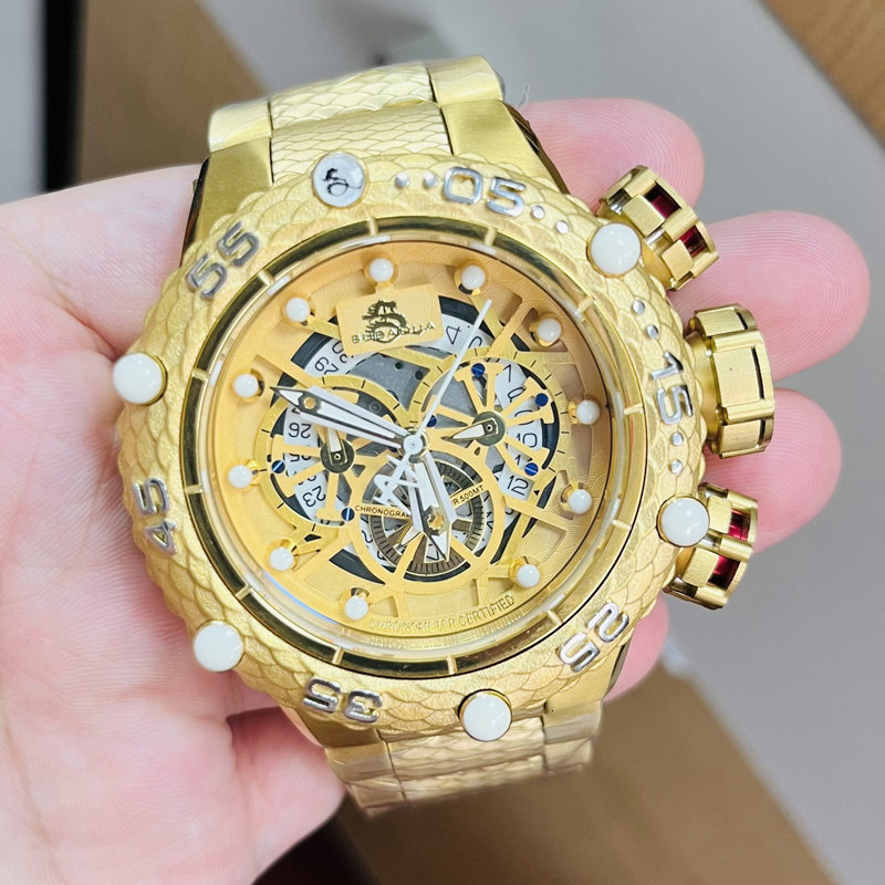 Wristwatches Undefeated Diver Mens Watches Luminous Chronograph Waterproof Stainless Steel Luxury Watch Relgio Masculino For Drop 221128