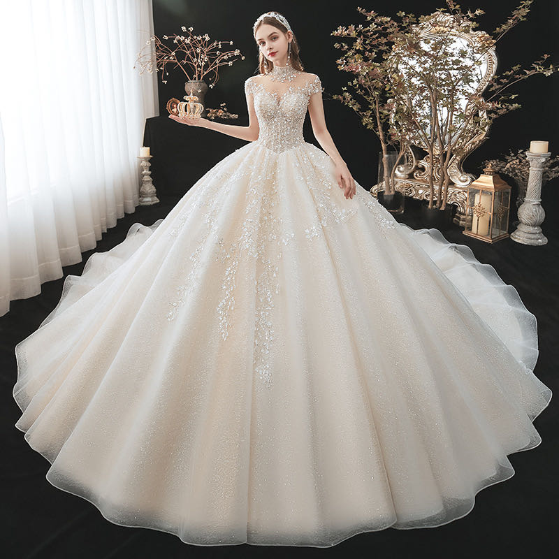2022 A-Line Wedding Dresses Lace Appliques Beaded crystal Bridal Gowns Formal Long Garden Robe De Marriage Custom Plus Size, As pic floor length
2022 A-Line Wedding Dresses Lace Appliques Beaded crystal Bridal Gowns Formal Long Garden Robe De Marriage Custom Plus Size, As pic floor length