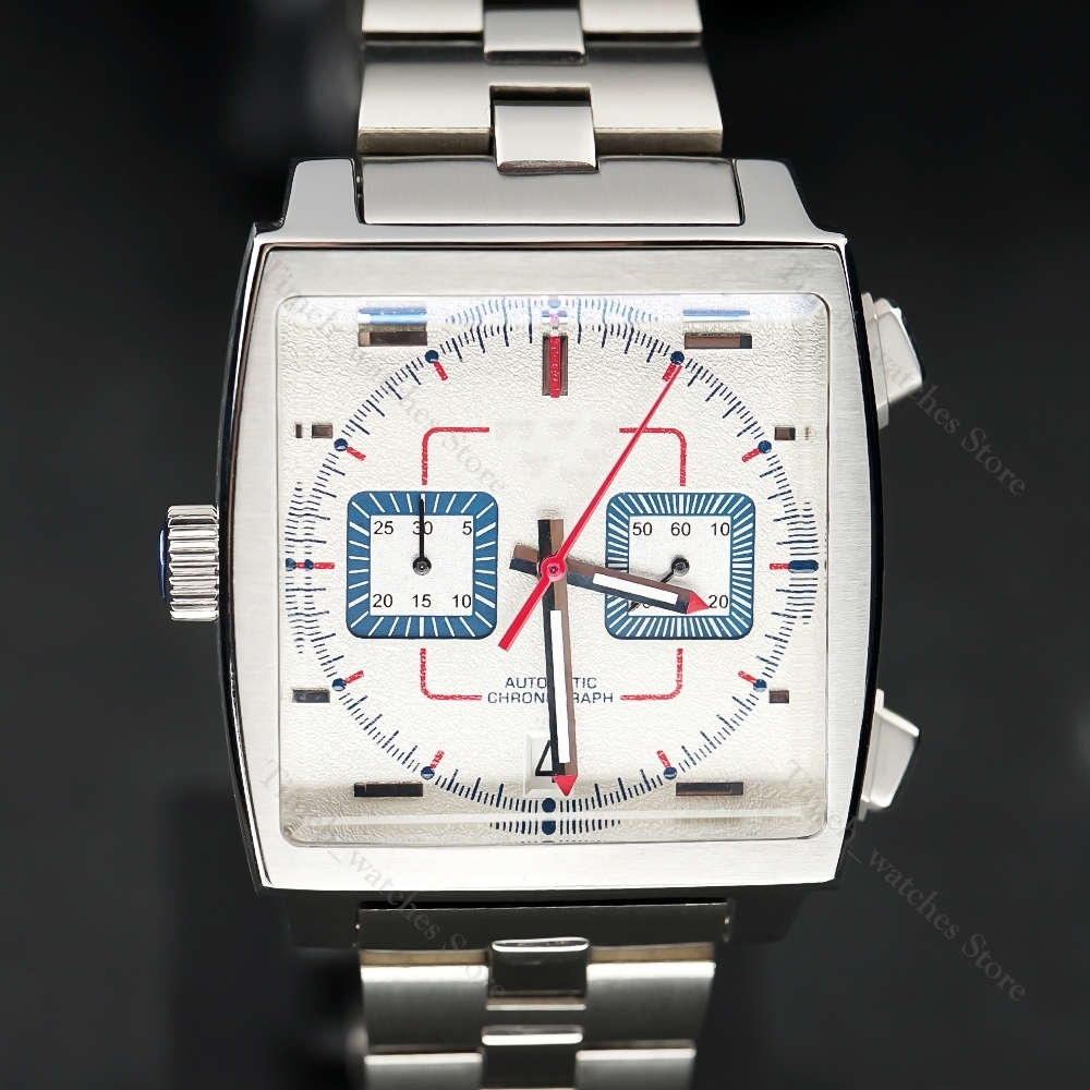 Wristwatches 50th Anniversary Special Edition Super Rare Sport Quartz Blue 39mm Chronograph Luxury Stainless Steel Strap Watch 221128