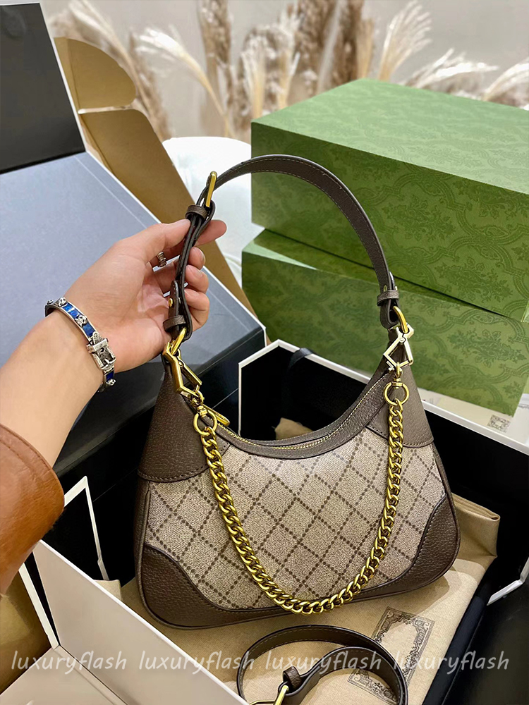 Women Shoulder Bags Designer Crescent Half Moon Totes 2023 New Ladies Tote Underarm Bag Leather Fashion Handbags Multifunctional Use Purses
