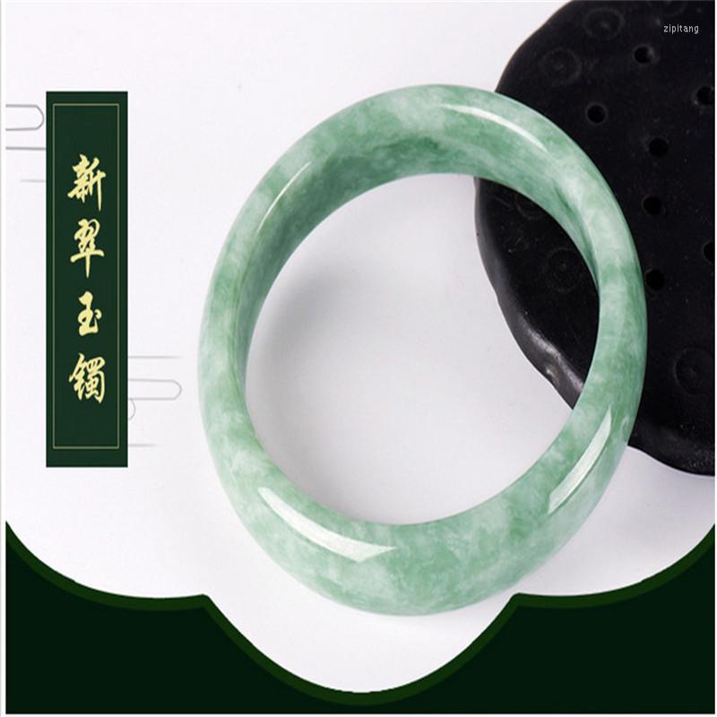 Bangle Real Grade A Natural Jade Women Healing Jewelry Genuine Chinese Jades Stone Bangles Jadeite Bracelet Girlfriend Mom Gifts
