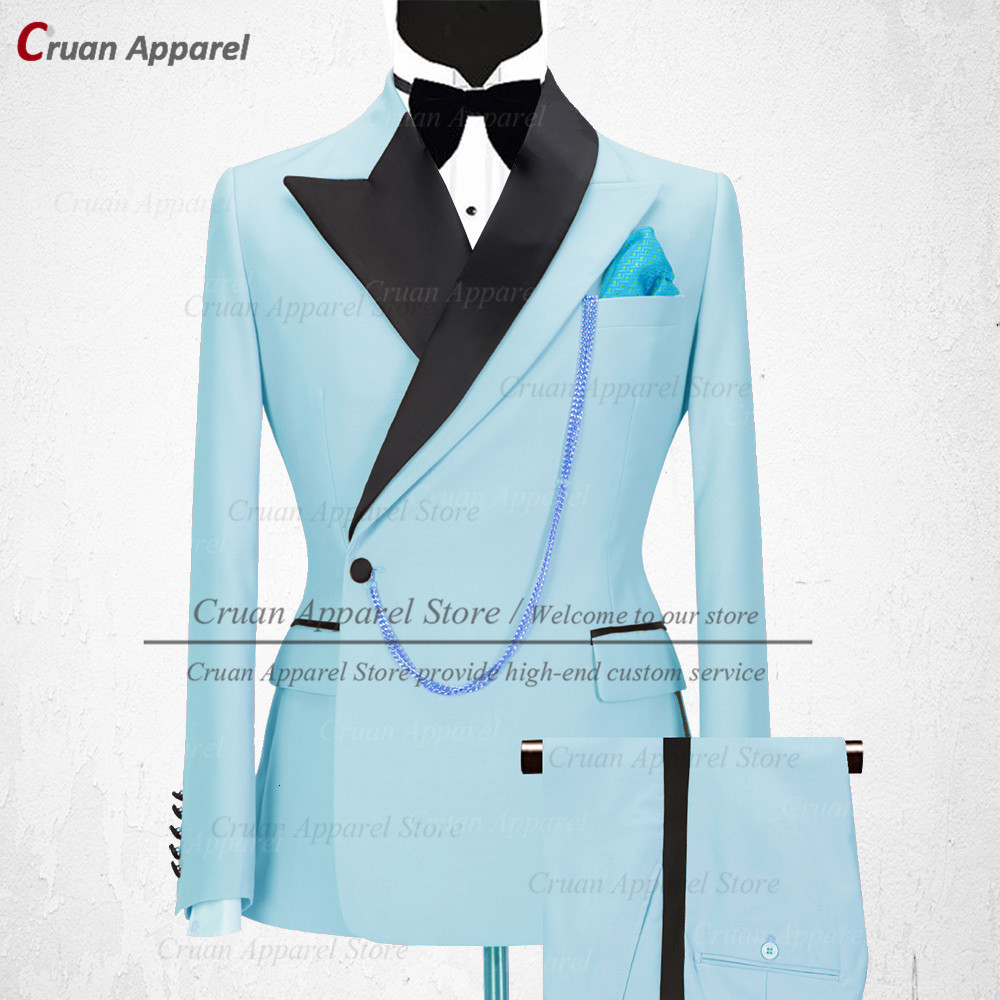 Men's Suits Blazers Latest Gold Men Suit Set Slim fit Groomsmen Groom Wedding Dress Tuxedo Fashion Party Stage Blazer Pants 2 Pieces