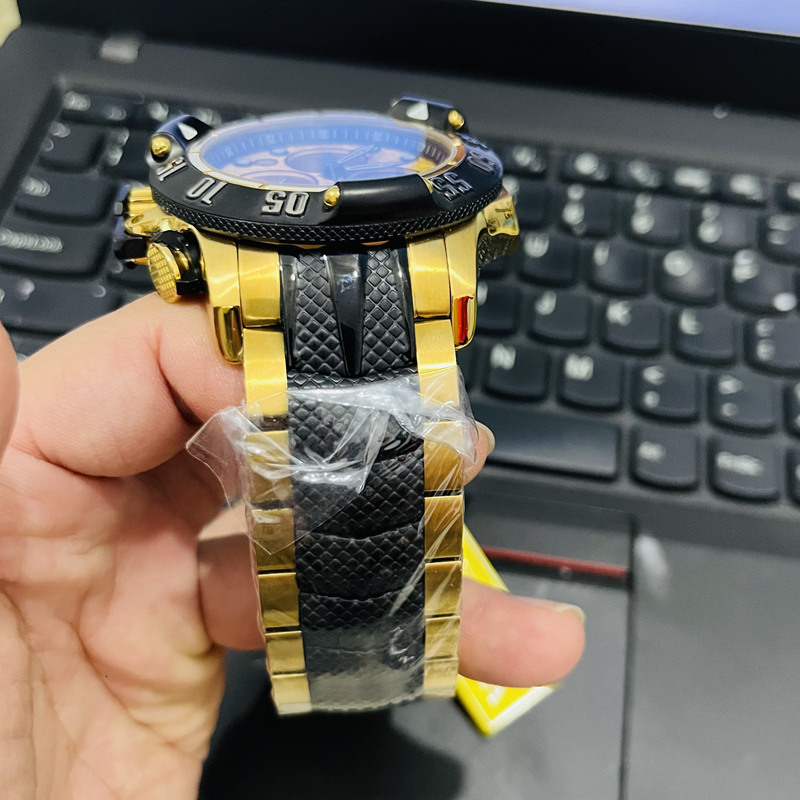 Wristwatches Watch for Men Stainless Steel Luminous Chronograph Invincible Luxury Wirstwatch Invicto Reloj De Hombre Drop 221128