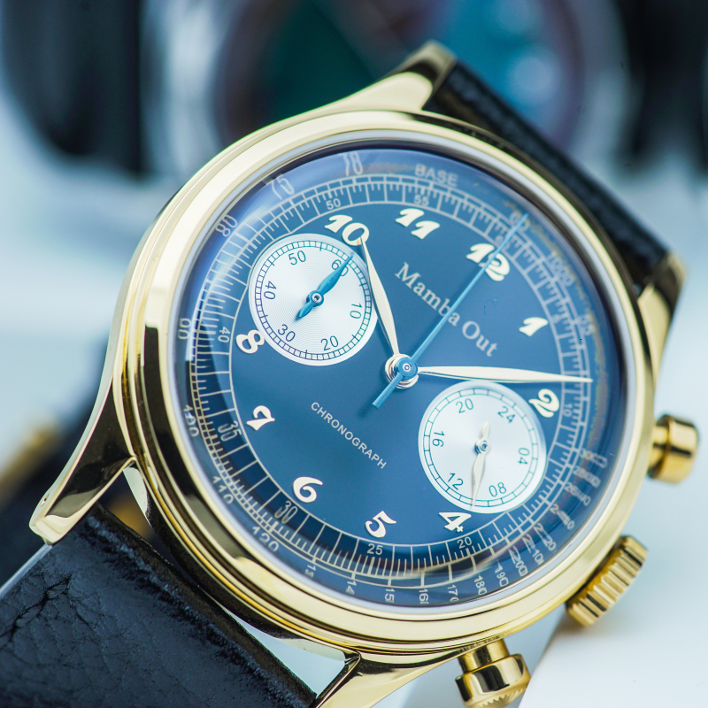 Wristwatches Shirryu Mamba Out Chronograph Watch Men 38mm Sapphire Dial Bubble VK64 Quartz Movment Stainless Steel 5ATM Relogio Nibosi 221128